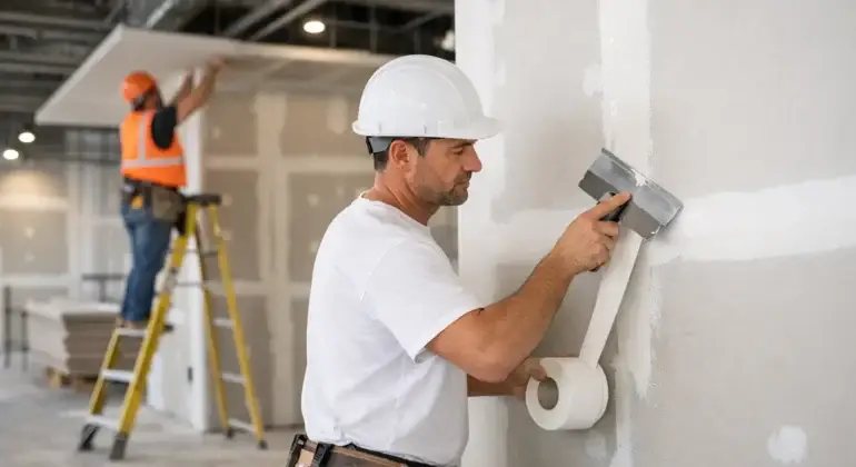Drywall Installation and Taping for Commercial Spaces